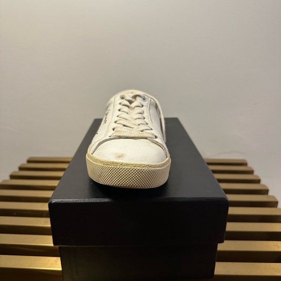 SAINT LAURENT SL06 COURT CANVAS SIGNATURE SNEAKER size 7 missing insoles - Picture 5 of 12